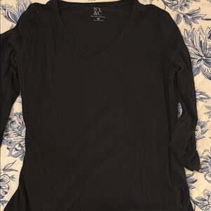 New York & Company Classic Black Blouse